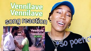 FRENCH BOLLYWOOD FAN REACT TO SOUTH INDIAN MUSIC  VENNILAVE VENNILAVE SONG  Prabhu Deva and Kajol [upl. by Ridley]