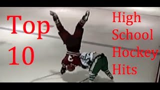 Top 10 High School Hockey Hits [upl. by Aseen]