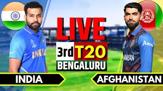 India vs Afghanistan 3rd T20 Live  India vs Afghanistan Live Score  IND vs AFG Live Commentary [upl. by Lennad]