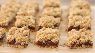 Date Oatmeal Squares Recipe  How to Make Date Squares [upl. by Renick]