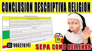 📌CONCLUSIONES DESCRIPTIVAS 📌EDUCACION RELIGIOSA [upl. by Peale146]