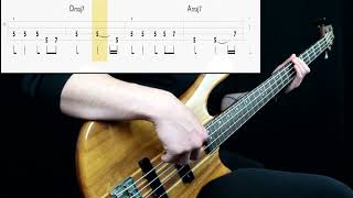 Lady Gaga Bruno Mars  Die With A Smile Bass Cover Play Along Tabs In Video [upl. by Kemp]