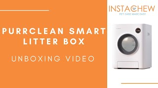 Purrclean Smart Litter Box Unboxing  The Perfect Self Cleaning Automatic Cat Litter Box  INSTACHEW [upl. by Essilevi670]