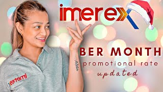 IMEREX BER MONTH UPDATED PROMOTIONAL RATES [upl. by Enomaj373]