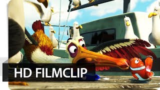 Disney  FINDET NEMO 3D  Filmclip  Pelikan Niels rettet Dorie und Marlin [upl. by Lertram]