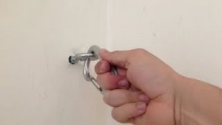 How to install Eye Bolts to hang your hammock indoors  Solid Concrete or Cinder Block [upl. by Eiramllij]