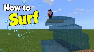 How to SURF  Minecraft PE No Mod No Addon [upl. by Marino793]