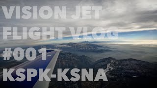 Vision Jet Flight Vlog KSPKKSNA [upl. by Naitsirt631]