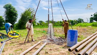 Perfect Borewell Drill for Clean Water  Water Well Hand Rigging  Simple Borehole Drilling Process [upl. by Ignacia]