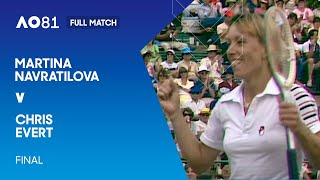 Martina Navratilova v Chris Evert Full Match  Australian Open 1981 Final [upl. by Iz]