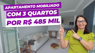 Vendido🚫Apartamento mobiliado com 3 quartos por R 485 Mil e mobiliado em Intermares Cabedelo  PB [upl. by Anyk]