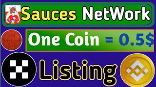 Sauces Network Project  Sauces Coin Price  Sauces Account kaise banae [upl. by Hurlbut153]