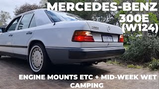 MercedesBenz 300E W124 Engine Mounts  mid week camp [upl. by Casia]