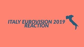 ITALY EUROVISION 2019 REACTION  MAHMOOD SOLDI [upl. by Tizes]