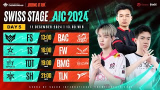 Swiss Stage AIC 2024 Day 5  Round 20 amp 11  Garena AOV Indonesia [upl. by Toinette]