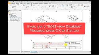 Tutorial 4B  Assembly Drawings in Inventor [upl. by Aidekal173]