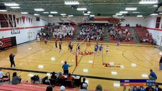 EHS Varsity Volleyball vs Clay Center [upl. by Atilam]