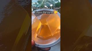 China Grass  Homemade Dessert 😋 chinagrassrecipe agar jelly homemadedessertrecipes [upl. by Emily]