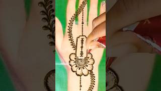 Simple Beautiful mehndi design using blademehandi shortvideo youtubeshorts shorts viral [upl. by Clarissa738]