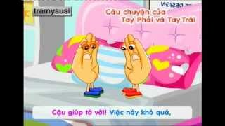 Câu chuyện của tay phải và tay trái  Truyện kể mầm non [upl. by Aira]