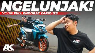 Modif Full Endorse Vario 125 KZR Milik Karyawan Part 2 AtenxKatros [upl. by Nonnair]