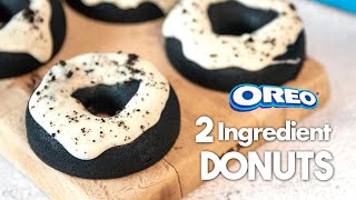 2Ingredient OREO DONUTS in the Microwave 💙  In Just 2 Minutes [upl. by Lonyer]