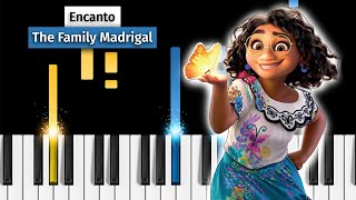 Disneys Encanto  The Family Madrigal  Piano Tutorial [upl. by Loomis]