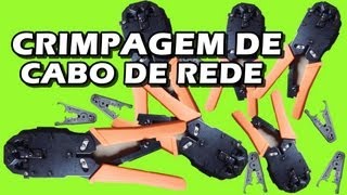 CRIMPAGEM DE CABO DE REDE DE PAR TRANÇADO [upl. by Mairym106]