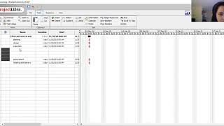 creating WBS in projectlibre [upl. by Donalt]