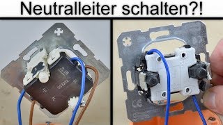 Darf der Neutralleiter geschaltet werden  Vor und Nachteile des zweipoligen einpoligen Schaltens [upl. by Schuler250]