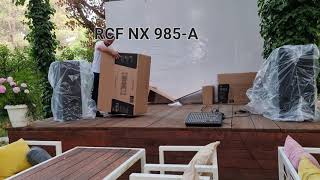 UNBOXING AND TESTING NEW RCF NX 985A 3WAY ACTIVE SPEAKERS [upl. by Marcell]