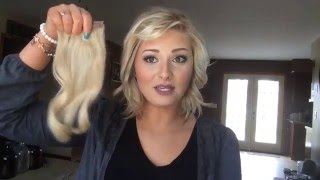 How To Blend Short Hair With Queen C Hair Extensions [upl. by Godrich]