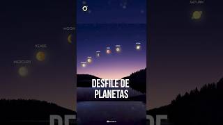 Assista ao Espetacular Desfile dos Planetas em 2024 shorts espaço planetas [upl. by Reube]