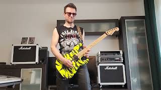 Mateusz Sulowski  Charvel Satchel Yellow Bengal Pro Mod DK22 [upl. by Euhsoj590]