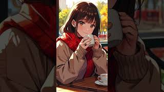 chilling in coffee shop in autumn lofi autumn [upl. by Noramac]