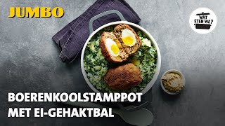 Wat eten we Boerenkoolstamppot met eigehaktbal [upl. by Ahsitruc938]