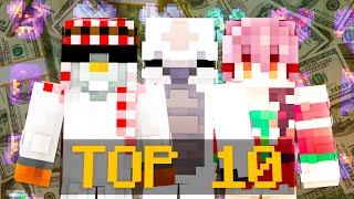 Top 10 Richest Players on Hypixel Skyblock [upl. by Eema925]