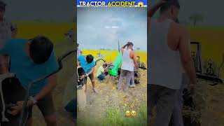 TRACTOR ACCIDENT 9 😱dangerous drivery factdunia shorts ytshorts [upl. by Ahsetan]