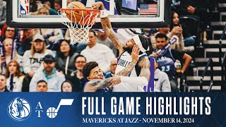 Dallas Mavericks Highlights vs Utah Jazz  November 14 2024 [upl. by Haodnanehs]