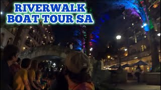 San Antonio RIVERWALK Boat Tour at Night 2024 [upl. by Renfred]