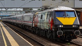 Trains at Peterborough ECML  7924 [upl. by Ylam]