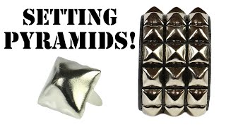 How To Set Pyramid Studs Into Leather [upl. by Elwaine]