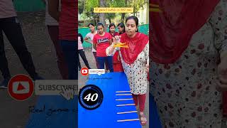 pencils catch game challenge I real games to play I 🤣🎈😂 viral reels realgame family funny [upl. by Pliske831]