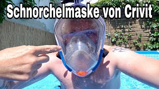 Schnorchelmaske mit Actioncamhalterung von Crivit Daily Vlog 2020 Folge 173 [upl. by Yevoc]