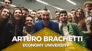 Meeting with Economics students  Arturo Brachetti  2017 [upl. by Aiyotal]