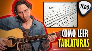 Aprende Fácil Como Leer Tablaturas de Guitarra Acústica Tutorial para principiantes TCDG [upl. by Idnem]