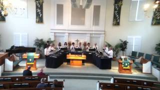 quotTuya Es La Gloriaquot Hudson Presbyterian Handbells 10 25 2015 [upl. by Nalrah123]