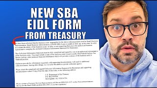 New SBA EIDL Form From Treasury [upl. by Yonah70]