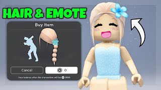 FREE HAIR amp EMOTE ON ROBLOX [upl. by Grassi]