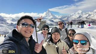 Gornergrat  View of Matterhorn  Switzerland Trip [upl. by Daniels952]